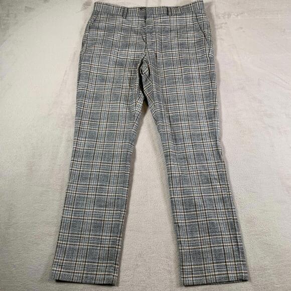 Murano Other - Murano Pants Mens 33x30 Gray Plaid Evan Fit Modern Comfort Flat‎ Front Dress